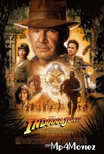 poster of Indiana Jones and the Kingdom of the Crystal Skull 2008 Hindi Dubbed Movie