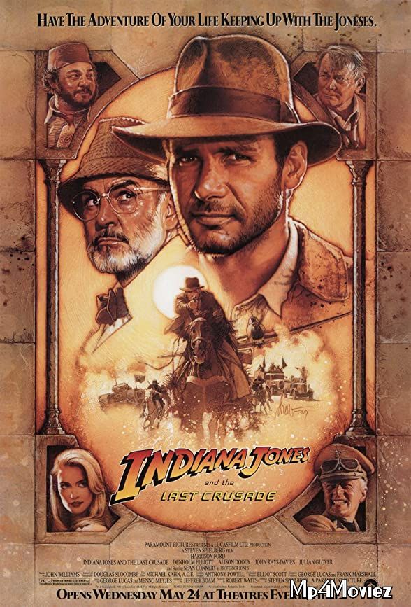 poster of Indiana Jones and the Last Crusade 1989 Hindi Dubbed Movie