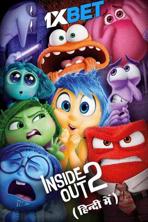 poster of Inside Out 2 2024 Hindi Dubbed Movie