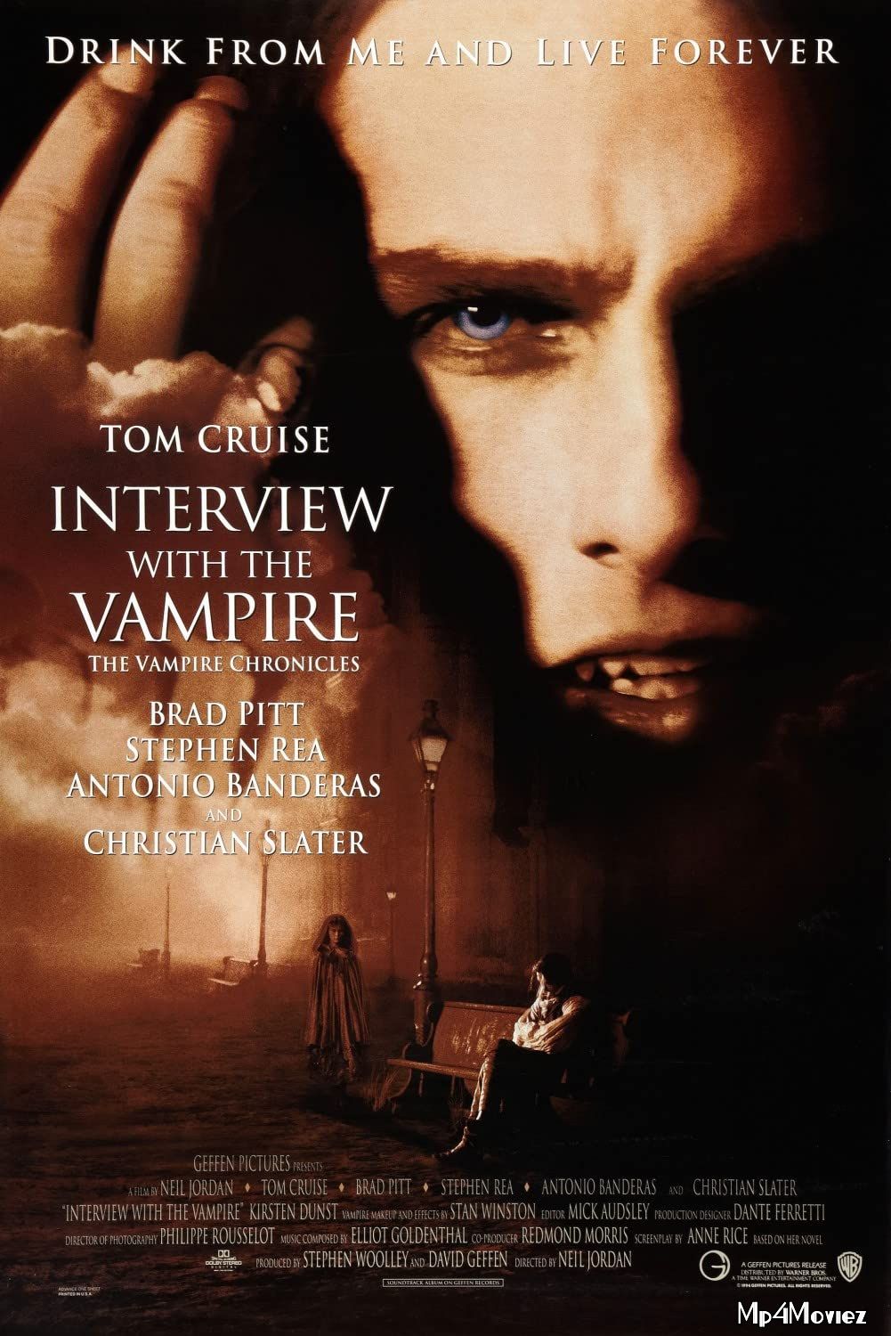 poster of Interview with the Vampire: The Vampire Chronicles (1994) Hollywood HDRip