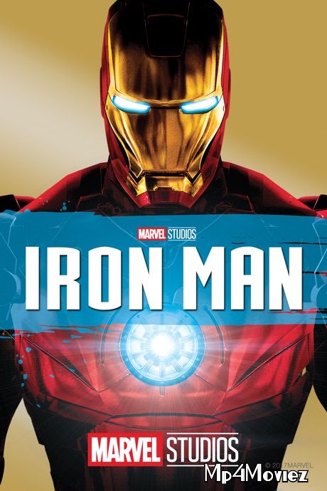 poster of Iron Man 2008 BluRay Hindi Dubbed Movie