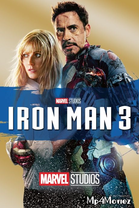 poster of Iron Man 3 (2013) BluRay Hindi Dubbed Movie