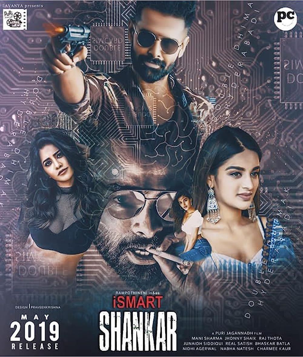 poster of iSmart Shankar (2019) Hindi ORG Dubbed UNCUT HDRip