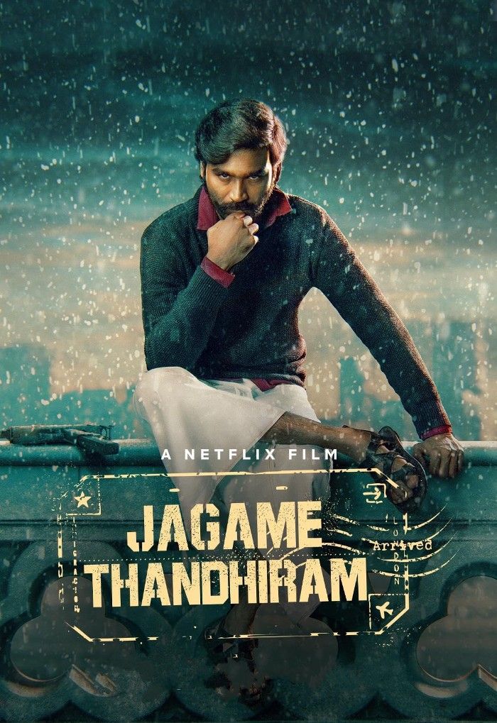 poster of Jagame Thandhiram (2021) Hindi Dubbed