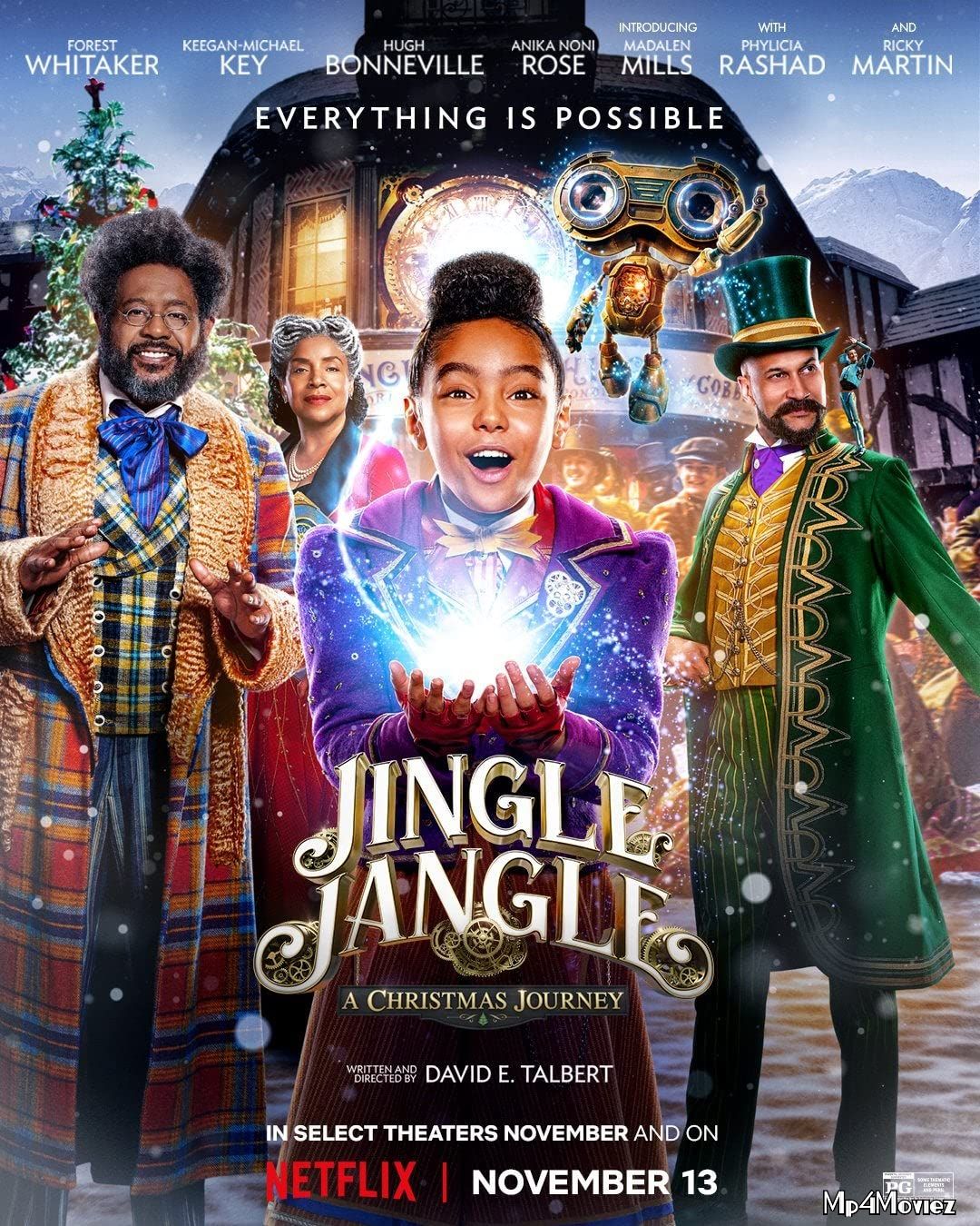 poster of Jingle Jangle A Christmas Journey 2020 Hindi Dubbed Full Movie