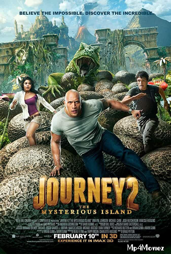 poster of Journey 2 The Mysterious Island 2012 Hindi Dubbed Full Movie