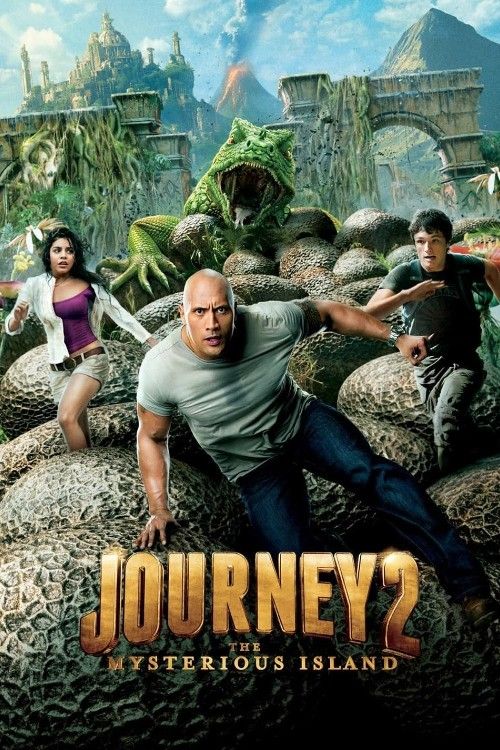 poster of Journey 2: The Mysterious Island (2012) Hindi Dubbed Movie