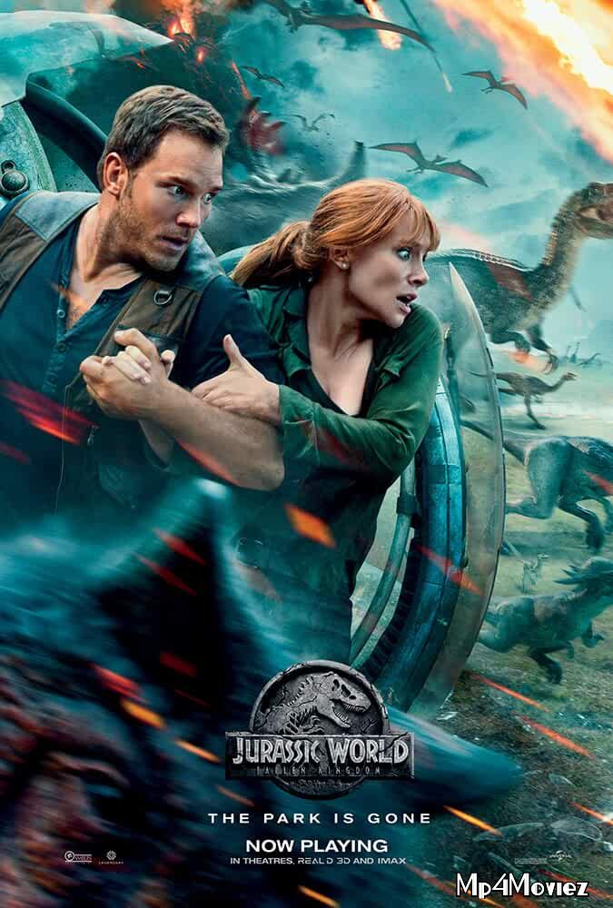 poster of Jurassic World Fallen Kingdom 2018 Hindi Dubbed Full Movie