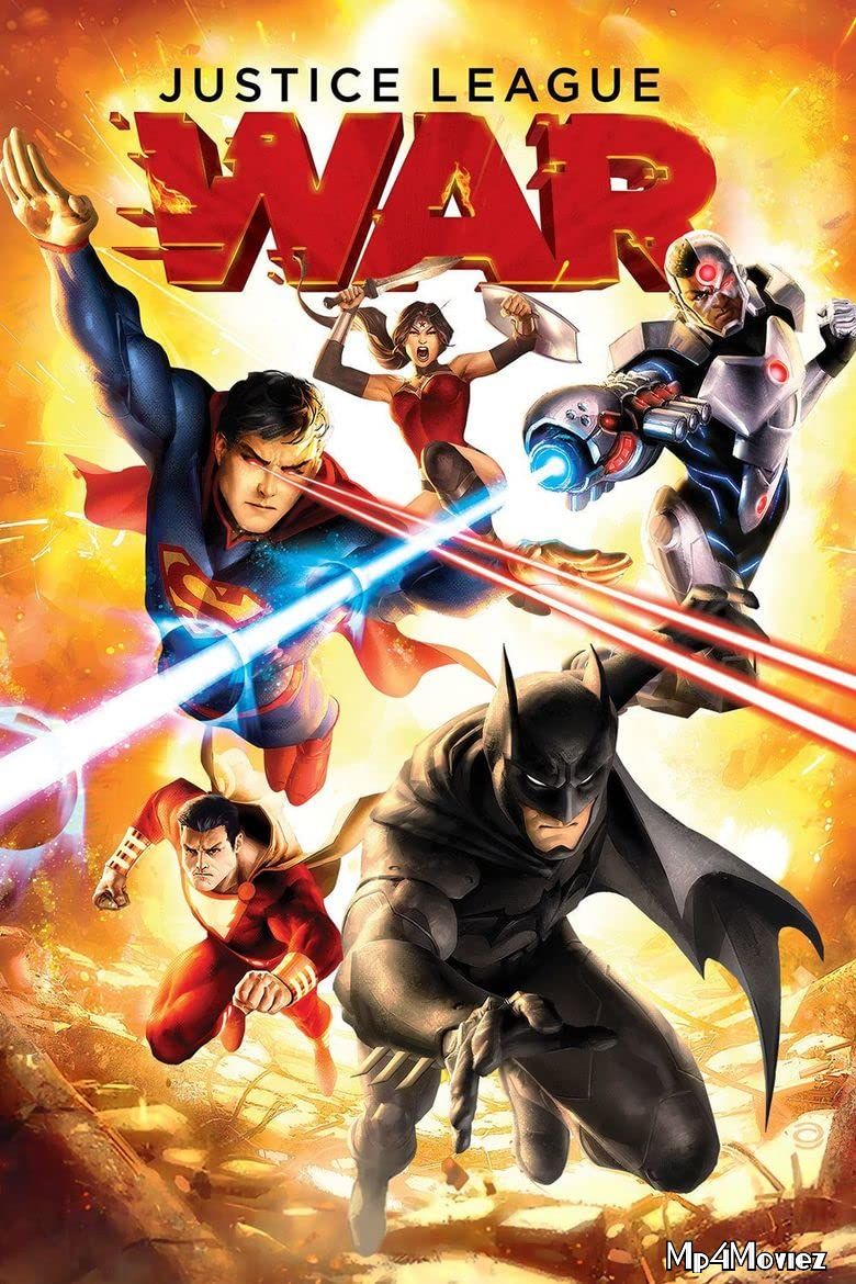 poster of Justice League War (2014) Hollywood English BluRay