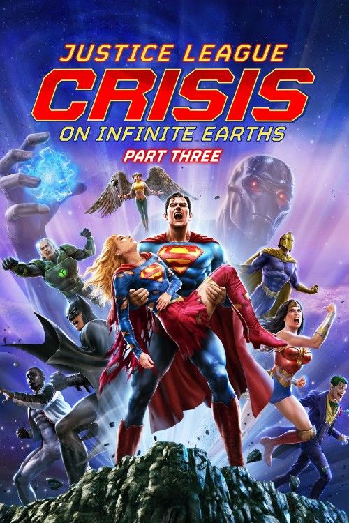 poster of Justice League: Crisis on Infinite Earths Part Three (2024) Hollywood English Movie