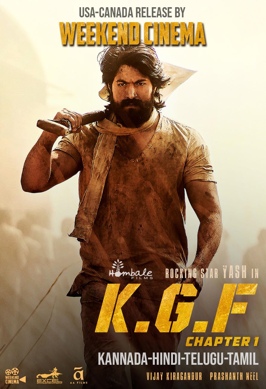 poster of K.G.F: Chapter 1 (2018) Hindi Dubbed HDRip