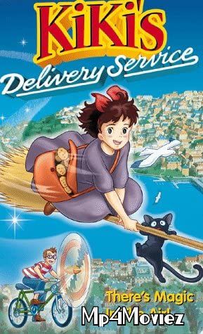 poster of Kikis Delivery Service (1989) Hindi Dubbed Movie BluRay