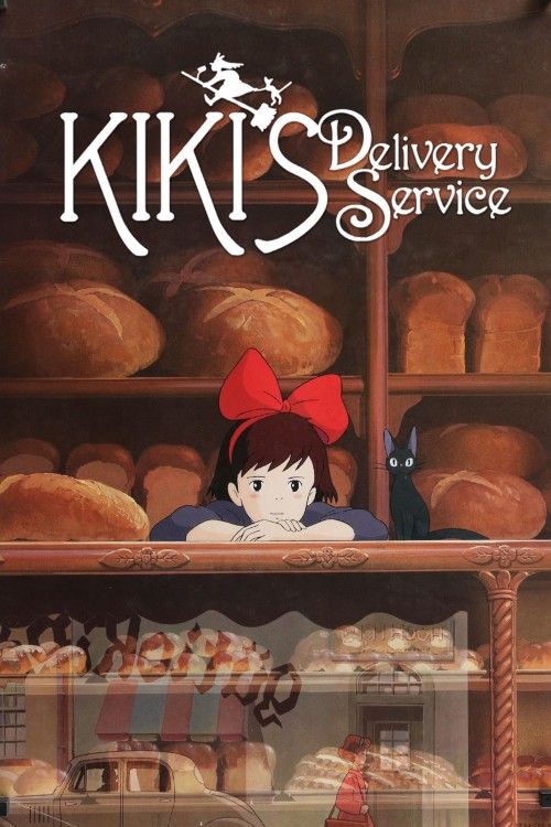 poster of Kikis Delivery Service 1989 Hindi Dubbed Movie