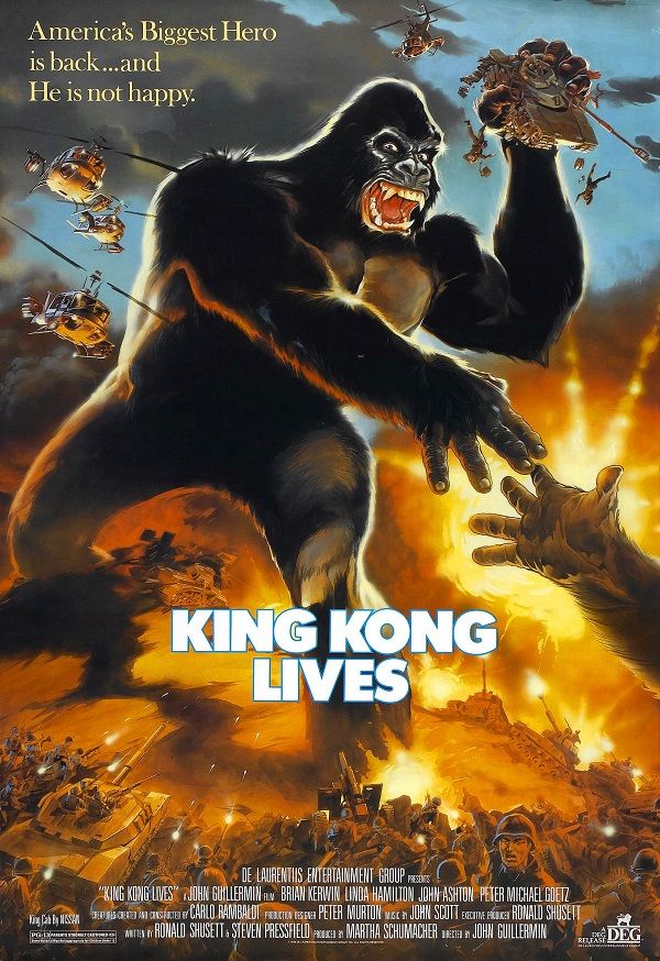 poster of King Kong Lives (1986) Hindi Dubbed HDRip