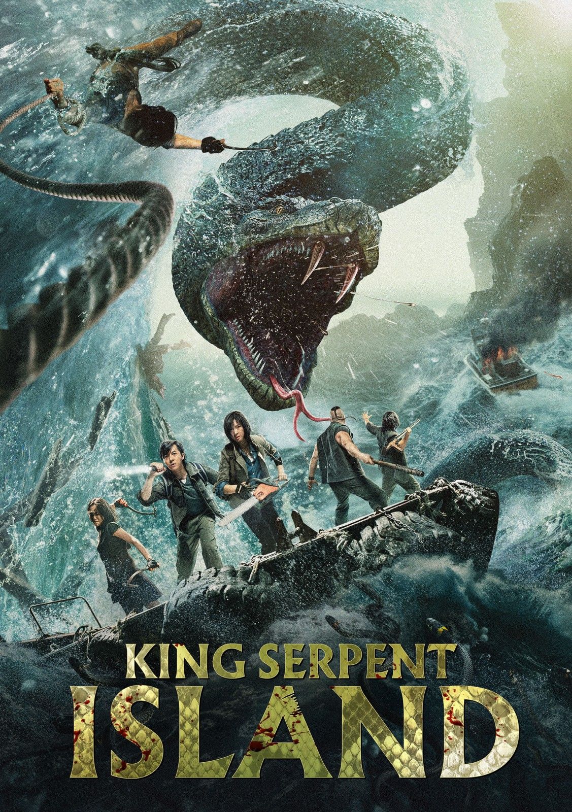 poster of King Serpent Island (2021) Hindi ORG Dubbed Movie