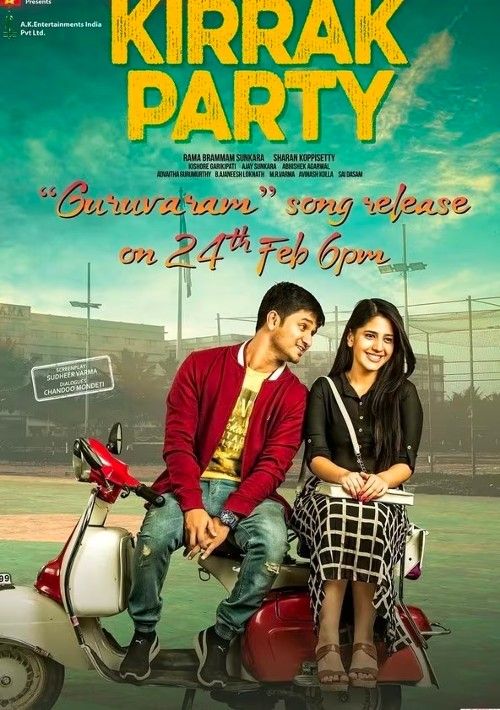 poster of Kirrak Party (2018) Hindi Dubbed Movie