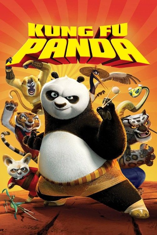 poster of Kung Fu Panda (2008) Hindi Dubbed Movie