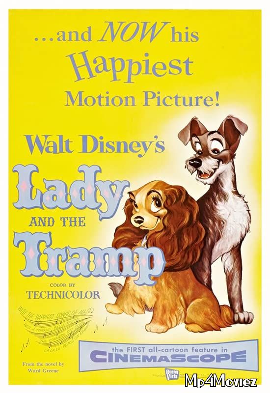 poster of Lady and the Tramp (1955) Hindi Dubbed Full Movie