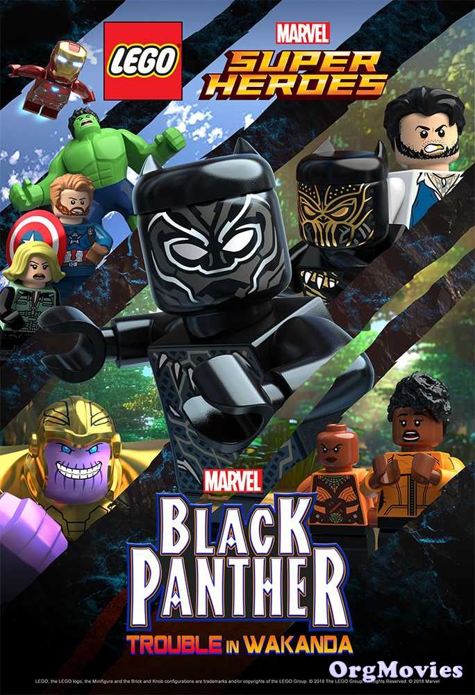 poster of LEGO Marvel Super Heroes Black Panther Trouble in Wakanda 2018