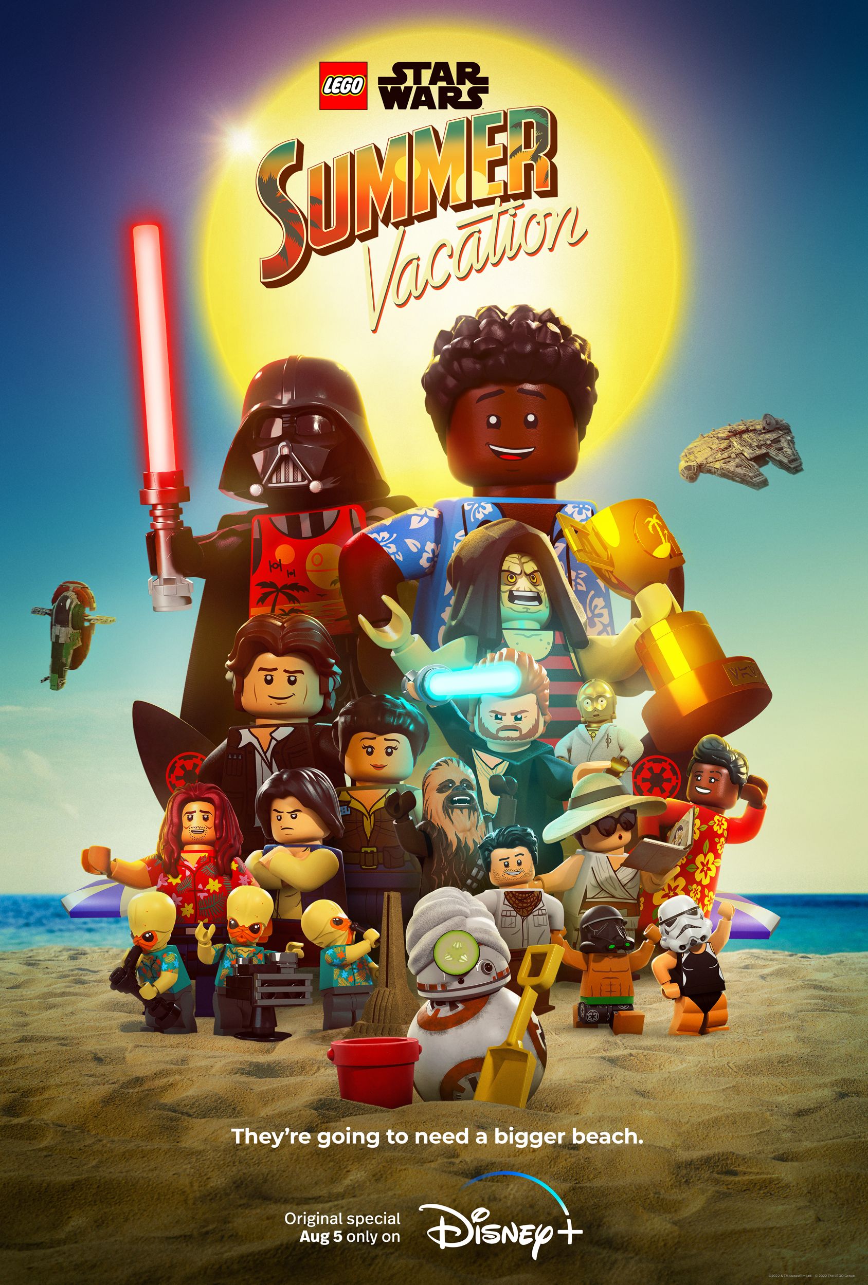 poster of Lego Star Wars Summer Vacation (2022) English HDRip