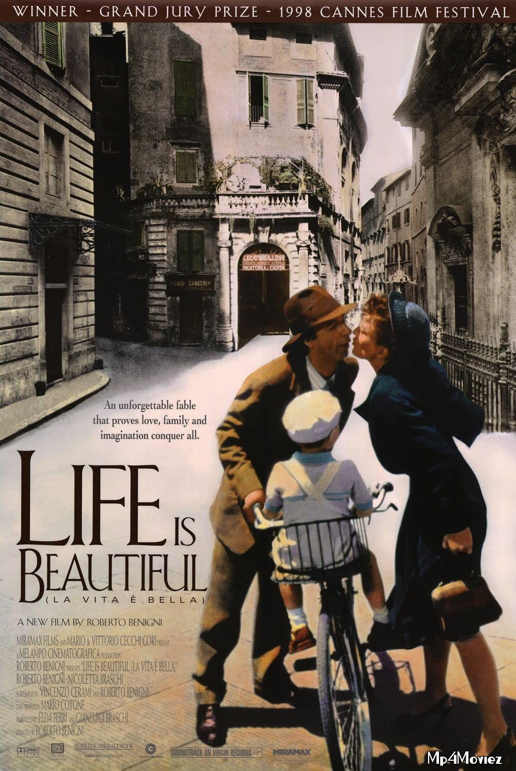 poster of Life Is Beautiful (1997) Hindi ORG Dubbed BluRay