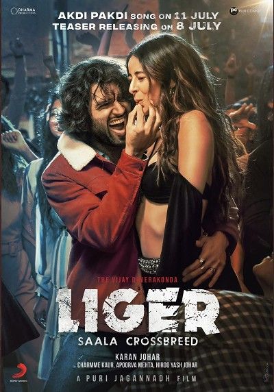 poster of Liger (2022) Hindi (Cleaned) Dubbed UNCUT HDRip