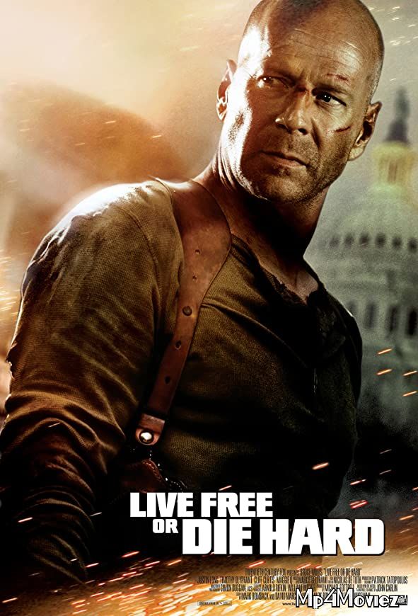 poster of Live Free or Die Hard 2007 Hindi Dubbed Full Movie