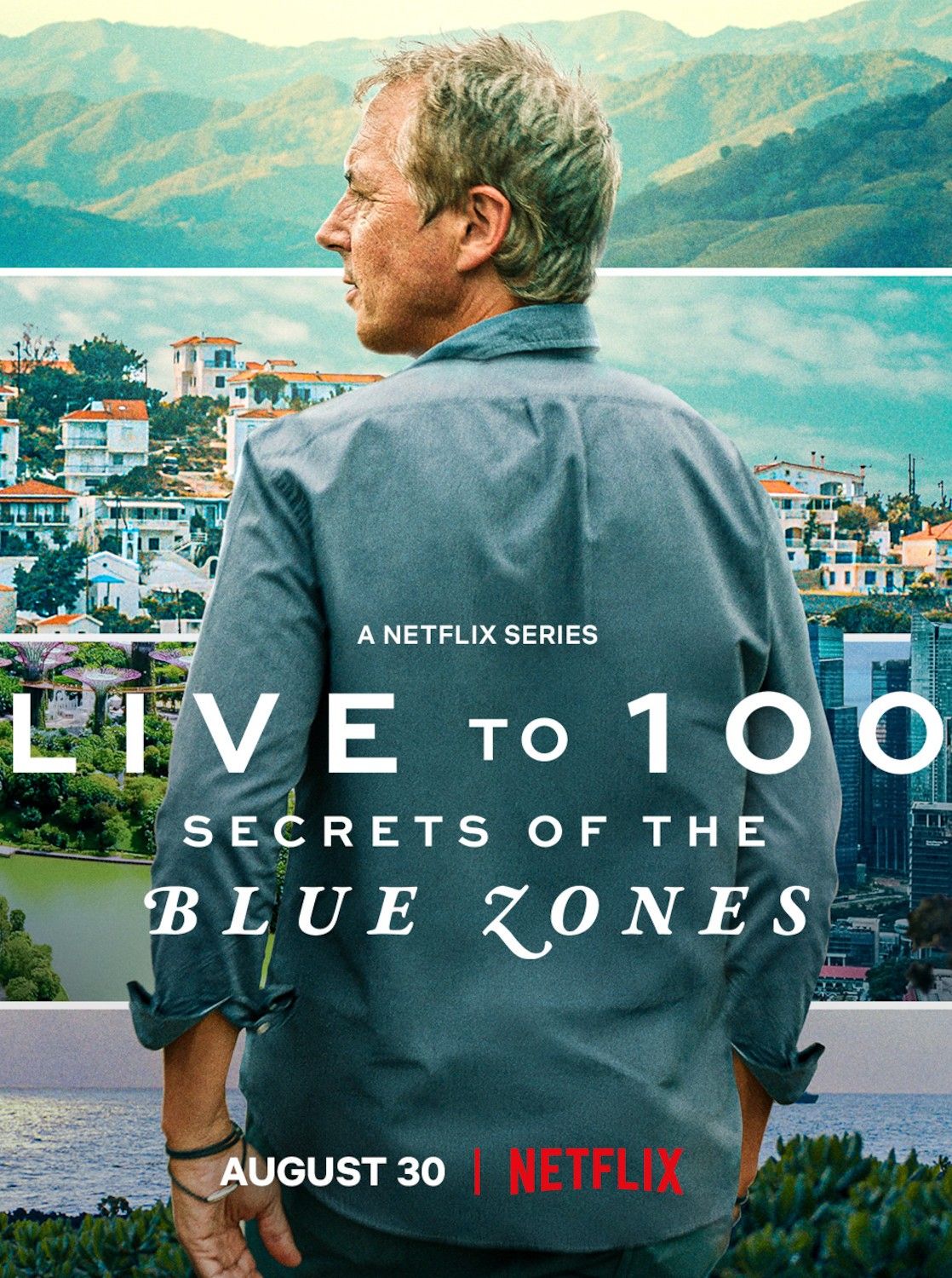 poster of Live to 100 Secrets of the Blue Zones (2023) Season 1 Hindi Dubbed