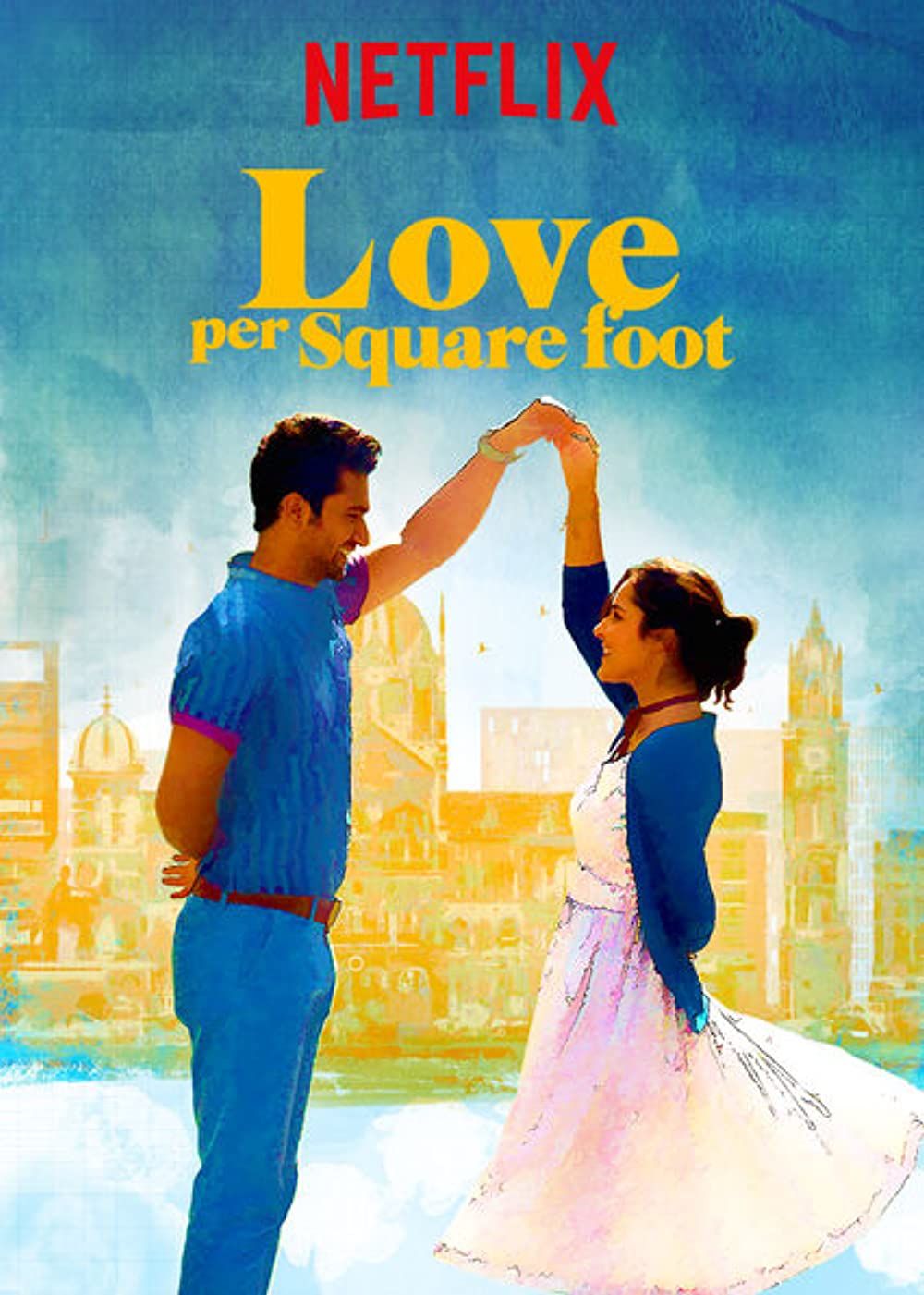 poster of Love Per Square Foot (2018) Hindi BluRay