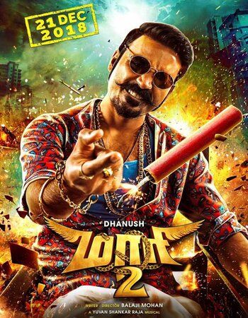 poster of Maari 2 (2018) Hindi Dubbed HDRip