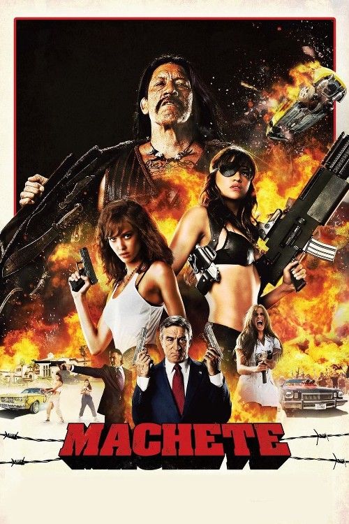 poster of Machete (2010) UNCUT Hindi Dubbed Movie