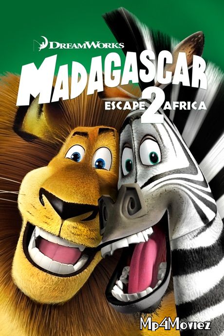 poster of Madagascar - Escape 2 Africa (2008) Hindi Dubbed BluRay