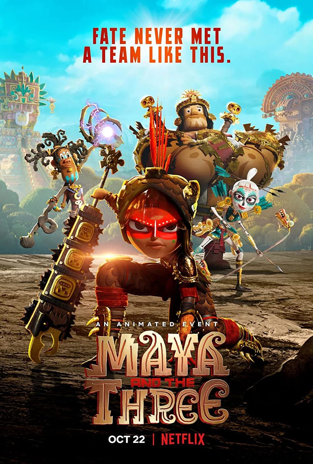 poster of Maya and the Three: Season 1 (2021) Complete Hindi Dubbed Series