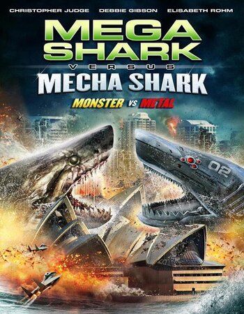 poster of Mega Shark vs. Crocosaurus (2010) Hindi Dubbed BluRay