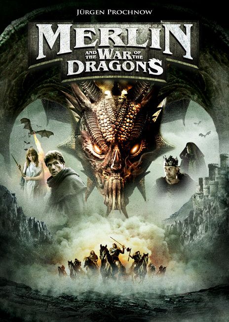 poster of Merlin and the War of the Dragons (2008) Hindi Dubbed BluRay