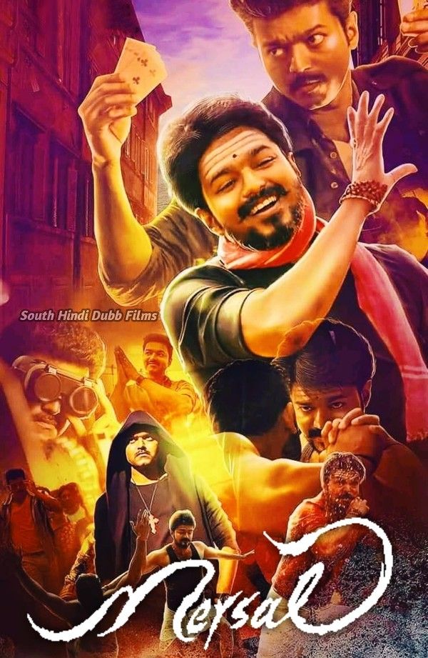 poster of Mersal (2017) Hindi ORG Dubbed UNCUT HDRip