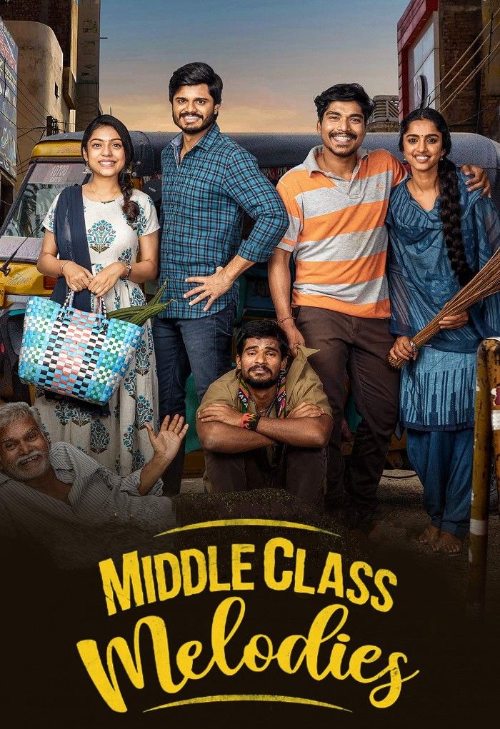 poster of Middle Class Melodies (2023) Hindi Dubbed Movie