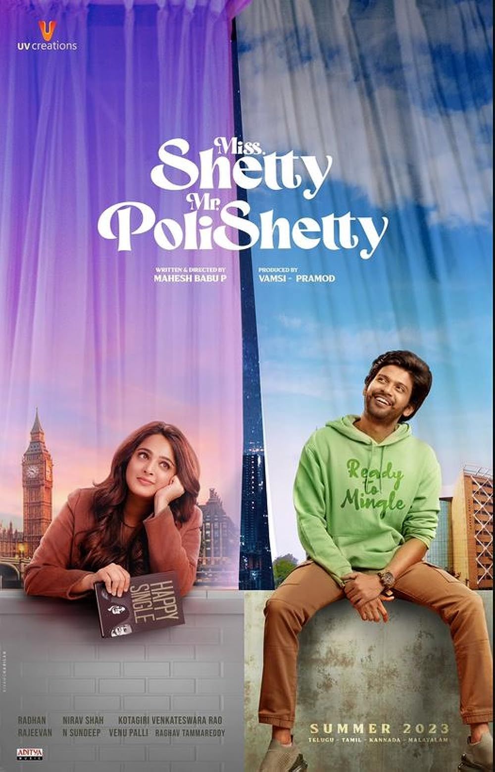 poster of Miss Shetty Mr Polishetty (2023) Hindi Studio Dubbed