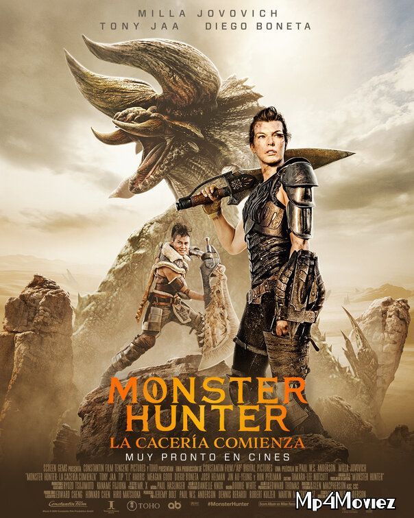 poster of Monster Hunter 2020 Hindi Dubbed Full Movie