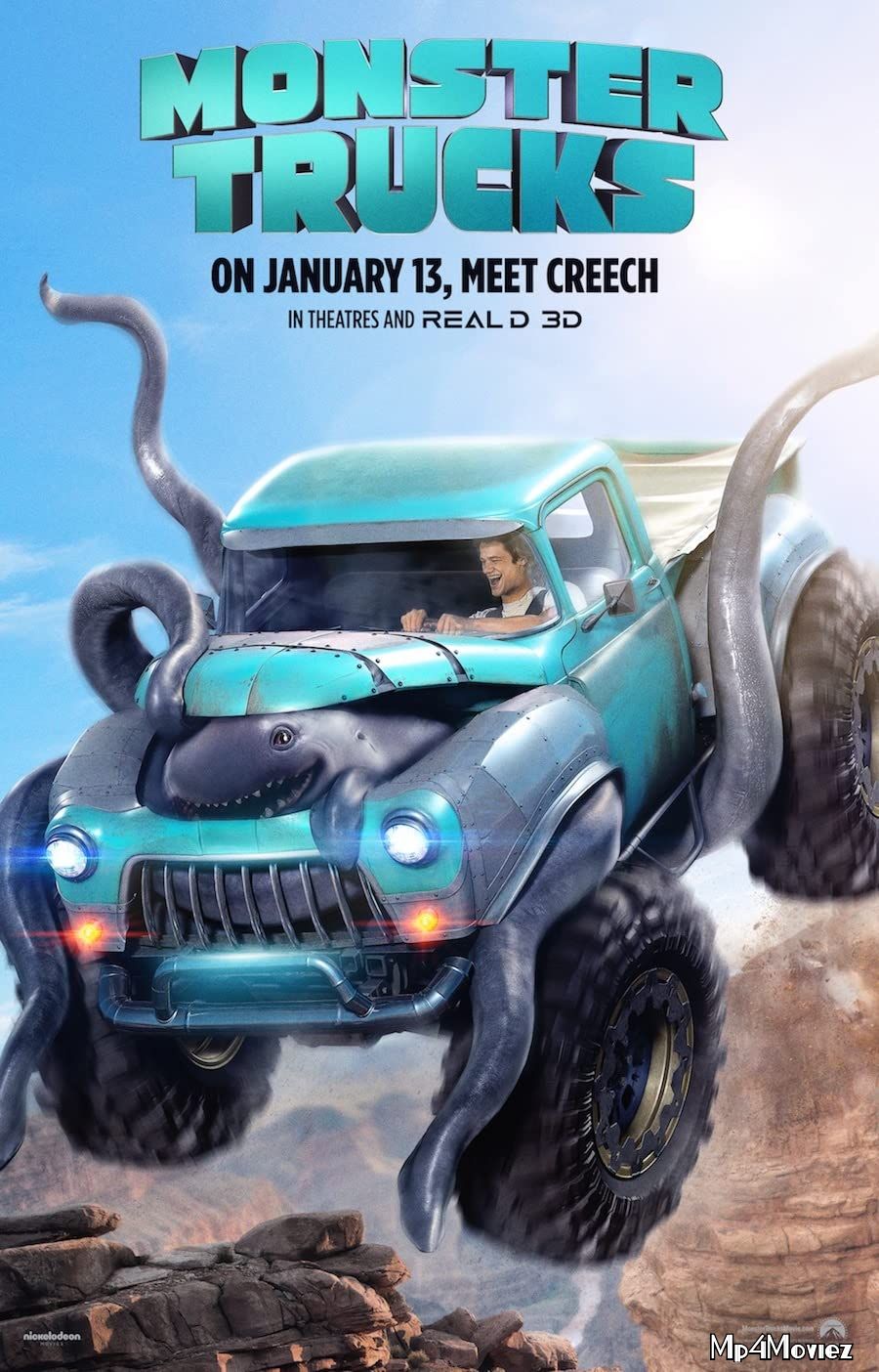 poster of Monster Trucks 2016 Hindi Dubbed Movie