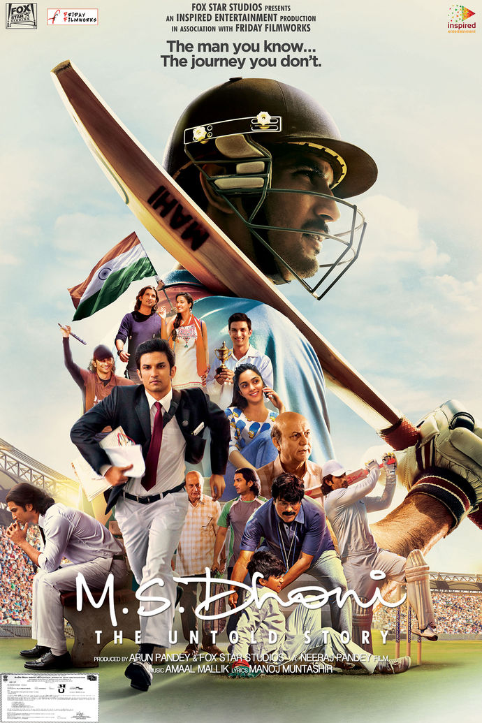 poster of MS Dhoni The Untold Story 2016 Full Movie