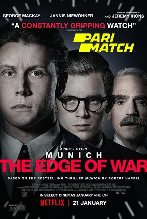 poster of Munich: The Edge of War (2021) Telugu (Voice Over) Dubbed WEBRip