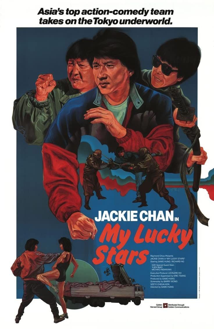 poster of My Lucky Stars (1985) EXTENDED Hindi Dubbed BluRay