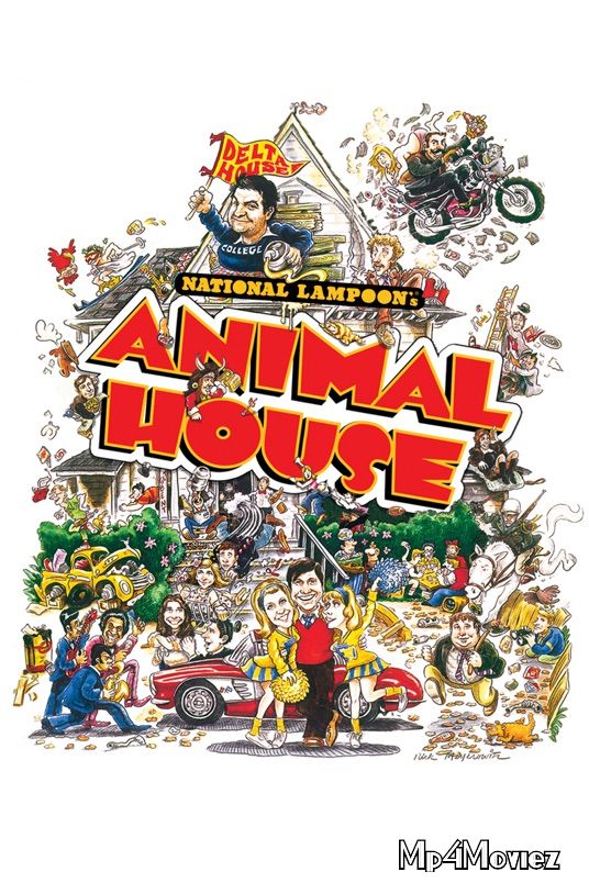 poster of National Lampoons Animal House 1978 Hindi Dubbed Movie