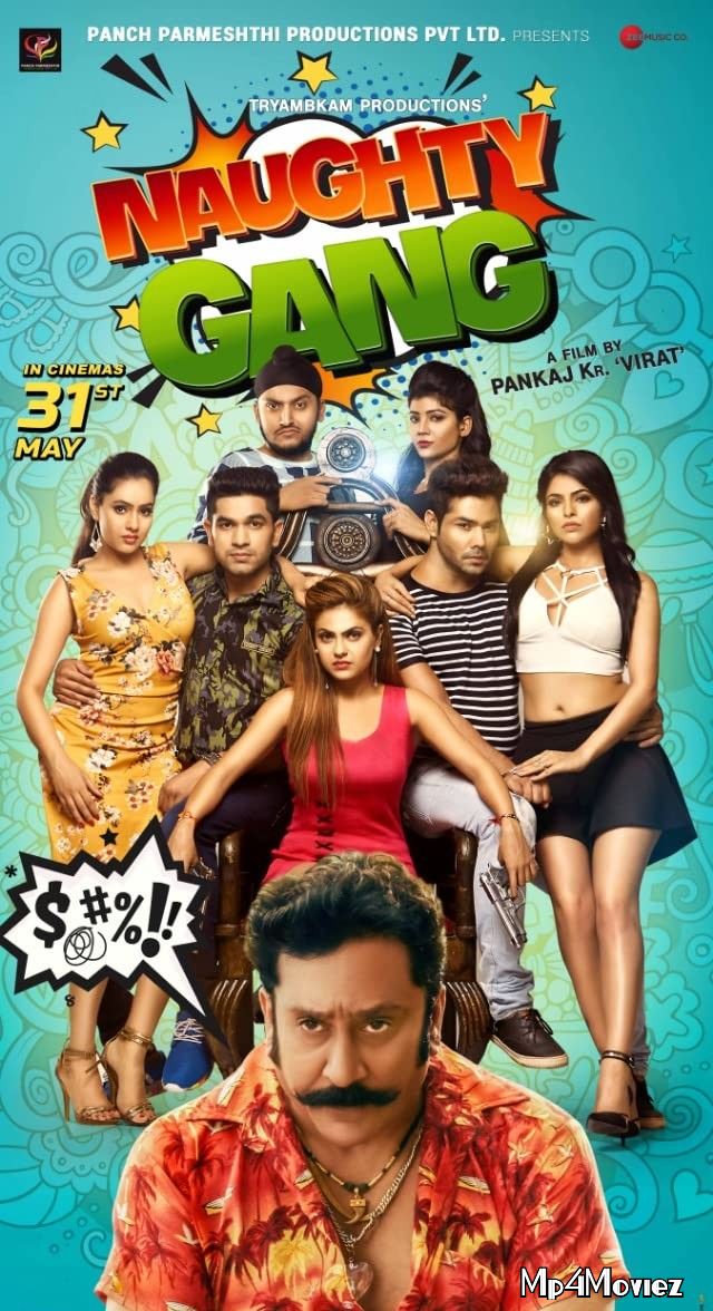 poster of Naughty Gang (2019) Hindi HDRip