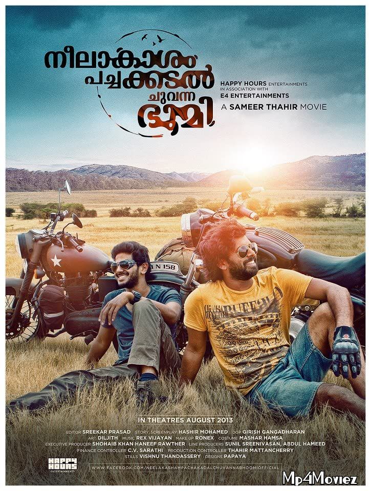 poster of Neelakasham Pachakadal Chuvanna Bhoomi (2013) Hindi Dubbed HDRip