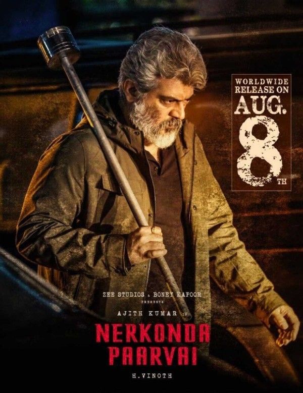 poster of Nerkonda Paarvai (2019) Hindi Dubbed UNCUT HDRip