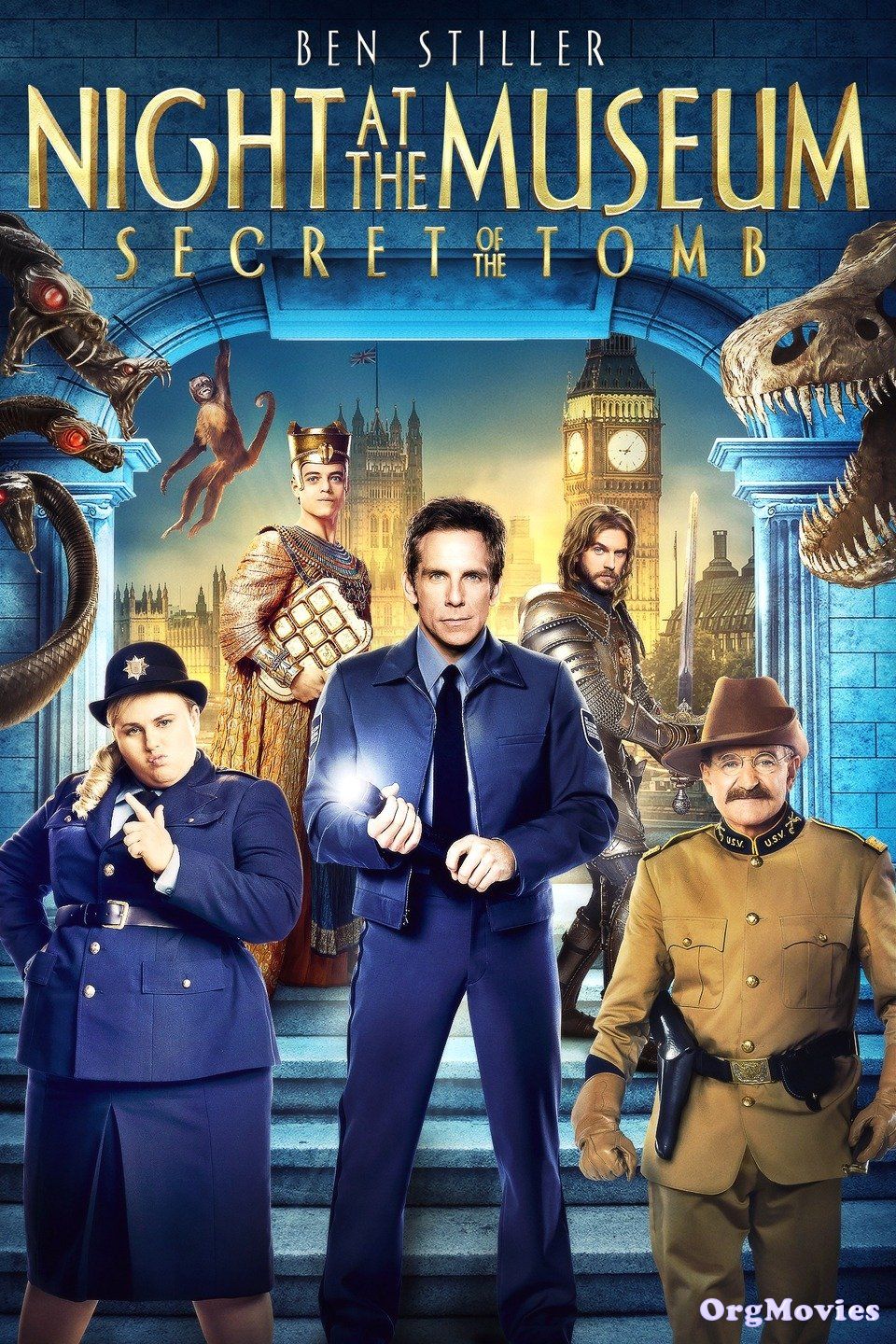 poster of Night at the Museum Secret of the Tomb 2014 Hindi Dubbed Full Movie