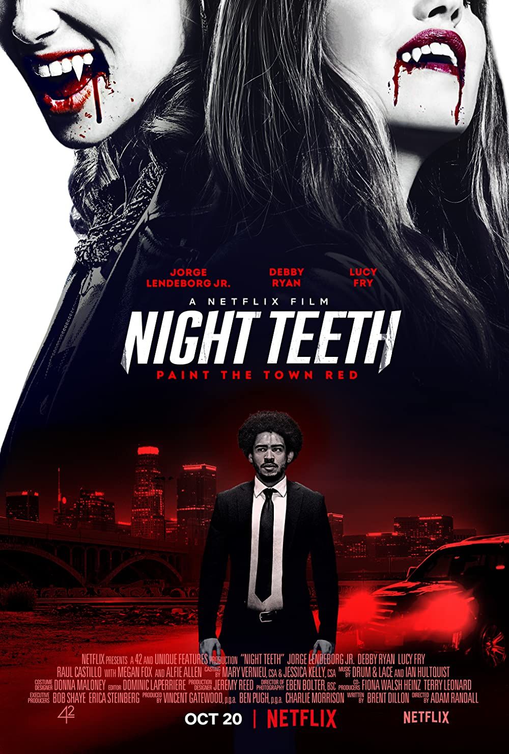 poster of Night Teeth (2021) Hindi Dubbed NF HDRip