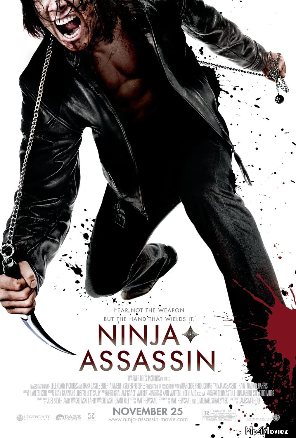 poster of Ninja Assassin (2009) Hindi Dubbed BRRip